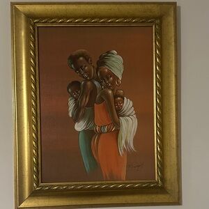 Framed Family Portrait Painting